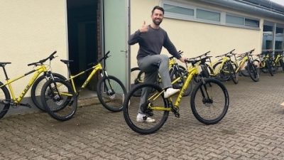14 CUBE Mountainbikes für die Fürst Johann Ludwig Schule in Hadamar