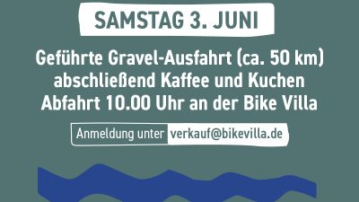 „Live slow Ride Fast“ – Gravel days am 02. + 03.06.23